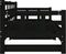 vidaXL - Slaapbank - uitschuifbaar - massief - grenenhout - zwart - 2x(90x200) - cm