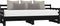 vidaXL - Slaapbank - uitschuifbaar - massief - grenenhout - zwart - 2x(90x200) - cm
