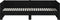 vidaXL - Slaapbank - uitschuifbaar - massief - grenenhout - zwart - 2x(90x200) - cm