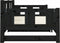 vidaXL - Slaapbank - uitschuifbaar - massief - grenenhout - zwart - 2x(90x200) - cm