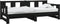vidaXL - Slaapbank - uitschuifbaar - massief - grenenhout - zwart - 2x(80x200) - cm