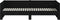 vidaXL - Slaapbank - uitschuifbaar - massief - grenenhout - zwart - 2x(90x190) - cm