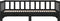 vidaXL - Slaapbank - uitschuifbaar - massief - grenenhout - zwart - 2x(90x190) - cm