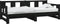 vidaXL - Slaapbank - uitschuifbaar - massief - grenenhout - zwart - 2x(90x190) - cm