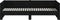 vidaXL - Slaapbank - uitschuifbaar - massief - grenenhout - zwart - 2x(80x200) - cm