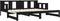 vidaXL - Slaapbank - uitschuifbaar - massief - grenenhout - zwart - 2x(90x200) - cm