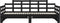 vidaXL - Slaapbank - uitschuifbaar - massief - grenenhout - zwart - 2x(90x200) - cm