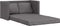 vidaXL - Slaapbank - vloermodel - 2-in-1 - 112x174x55 - cm - kunstleer - grijs