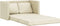 vidaXL - Slaapbank - vloermodel - 2-in-1 - 112x174x55 - cm - kunstleer - crèmekleur