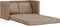 vidaXL - Slaapbank - vloermodel - 2-in-1 - 112x174x55 - cm - kunstleer - cappuccino