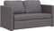 vidaXL - Slaapbank - vloermodel - 2-in-1 - 112x174x55 - cm - kunstleer - grijs