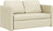 vidaXL - Slaapbank - vloermodel - 2-in-1 - 112x174x55 - cm - kunstleer - crèmekleur