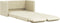 vidaXL - Slaapbank - vloermodel - 2-in-1 - 112x174x55 - cm - kunstleer - crèmekleur