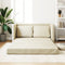 vidaXL - Slaapbank - vloermodel - 2-in-1 - 112x174x55 - cm - kunstleer - crèmekleur