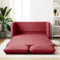 vidaXL - Slaapbank - vloermodel - 2-in-1 - 112x174x55 - cm - kunstleer - wijnrood