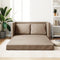 vidaXL - Slaapbank - vloermodel - 2-in-1 - 112x174x55 - cm - kunstleer - cappuccino