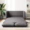 vidaXL - Slaapbank - vloermodel - 2-in-1 - 112x174x55 - cm - kunstleer - grijs