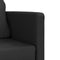 vidaXL - Slaapbank - vloermodel - 2-in-1 - 112x174x55 - cm - kunstleer - zwart