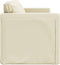 vidaXL - Slaapbank - vloermodel - 2-in-1 - 112x174x55 - cm - kunstleer - crèmekleur