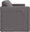 vidaXL - Slaapbank - vloermodel - 2-in-1 - 112x174x55 - cm - kunstleer - grijs