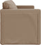 vidaXL - Slaapbank - vloermodel - 2-in-1 - 112x174x55 - cm - kunstleer - cappuccino