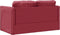 vidaXL - Slaapbank - vloermodel - 2-in-1 - 112x174x55 - cm - kunstleer - wijnrood