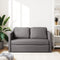 vidaXL - Slaapbank - vloermodel - 2-in-1 - 112x174x55 - cm - kunstleer - grijs