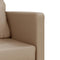 vidaXL - Slaapbank - vloermodel - 2-in-1 - 112x174x55 - cm - kunstleer - cappuccino