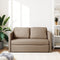 vidaXL - Slaapbank - vloermodel - 2-in-1 - 112x174x55 - cm - kunstleer - cappuccino