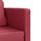 vidaXL - Slaapbank - vloermodel - 2-in-1 - 112x174x55 - cm - kunstleer - wijnrood
