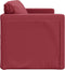 vidaXL - Slaapbank - vloermodel - 2-in-1 - 112x174x55 - cm - kunstleer - wijnrood