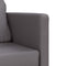 vidaXL - Slaapbank - vloermodel - 2-in-1 - 112x174x55 - cm - kunstleer - grijs
