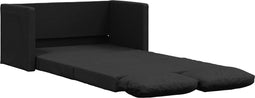 vidaXL - Slaapbank - vloermodel - 2-in-1 - 112x174x55 - cm - stof - zwart