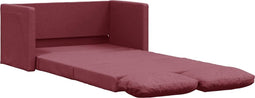 vidaXL - Slaapbank - vloermodel - 2-in-1 - 112x174x55 - cm - stof - wijnrood