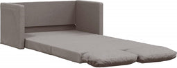 vidaXL - Slaapbank - vloermodel - 2-in-1 - 112x174x55 - cm - stof - taupe