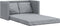 vidaXL - Slaapbank - vloermodel - 2-in-1 - 112x174x55 - cm - stof - lichtgrijs