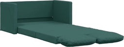 vidaXL - Slaapbank - vloermodel - 2-in-1 - 112x174x55 - cm - stof - donkergroen