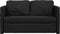 vidaXL - Slaapbank - vloermodel - 2-in-1 - 112x174x55 - cm - stof - zwart