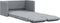 vidaXL - Slaapbank - vloermodel - 2-in-1 - 112x174x55 - cm - stof - lichtgrijs