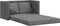 vidaXL - Slaapbank - vloermodel - 2-in-1 - 112x174x55 - cm - stof - donkergrijs