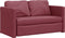 vidaXL - Slaapbank - vloermodel - 2-in-1 - 112x174x55 - cm - stof - wijnrood