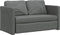 vidaXL - Slaapbank - vloermodel - 2-in-1 - 112x174x55 - cm - stof - donkergrijs