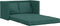 vidaXL - Slaapbank - vloermodel - 2-in-1 - 112x174x55 - cm - stof - donkergroen