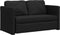 vidaXL - Slaapbank - vloermodel - 2-in-1 - 112x174x55 - cm - stof - zwart