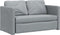 vidaXL - Slaapbank - vloermodel - 2-in-1 - 112x174x55 - cm - stof - lichtgrijs