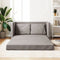 vidaXL - Slaapbank - vloermodel - 2-in-1 - 112x174x55 - cm - stof - taupe
