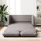 vidaXL - Slaapbank - vloermodel - 2-in-1 - 112x174x55 - cm - stof - taupe