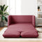vidaXL - Slaapbank - vloermodel - 2-in-1 - 112x174x55 - cm - stof - wijnrood