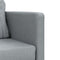 vidaXL - Slaapbank - vloermodel - 2-in-1 - 112x174x55 - cm - stof - lichtgrijs