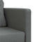 vidaXL - Slaapbank - vloermodel - 2-in-1 - 112x174x55 - cm - stof - donkergrijs